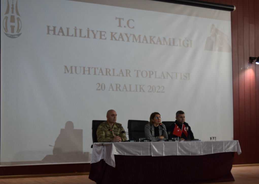 Kaymakamımız Sayın Serap ÖZMEN ÇETİN Başkanlığında Muhtarlar Toplantısı Gerçekleştirildi